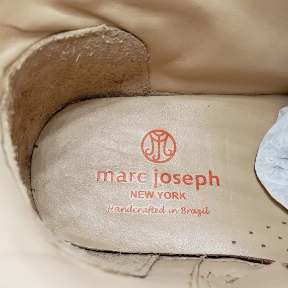 Marc JosephNIB West Houston Bootie Brown Nobuck Lace Up Leather Boots Boy 5.5